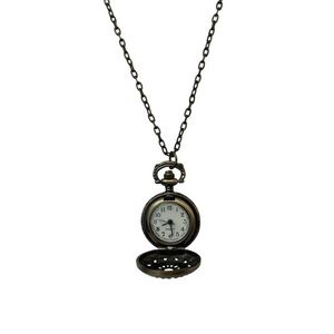 Vintage Bronze Pocket watch necklace